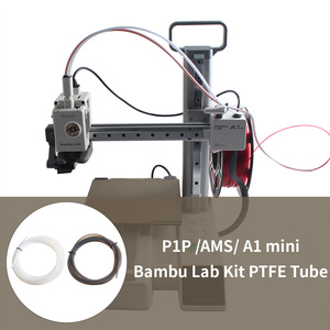 Para Bambu Lab P1P AMS A1 Mini impresora <span class=keywords><strong>3D</strong></span> blanco y gris PTFE tubo Teflonto tubo Bowden extrusora 1,75mm ID2.5mm OD4mm para Bambu - Product Image 5
