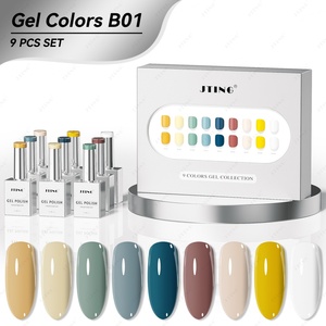 JTING Newest Arrival 9colors Gel Polish Collection Box ODM/OEM Private Brand Free Custom Free Sample <b>Nail</b> Gel Polish <b>Set</b> - Product Image 1