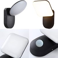Appliques murales LED extérieures étanches avec détecteur de mouvement LED 12W