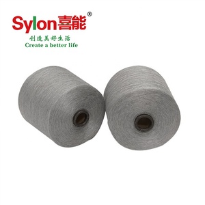 Chống Vi Khuẩn Khử Mùi Sưởi Ấm Polyester Visocose Cây Gai Dầu Tro Pha Trộn Tre Than Sợi 32S - Product Image 4