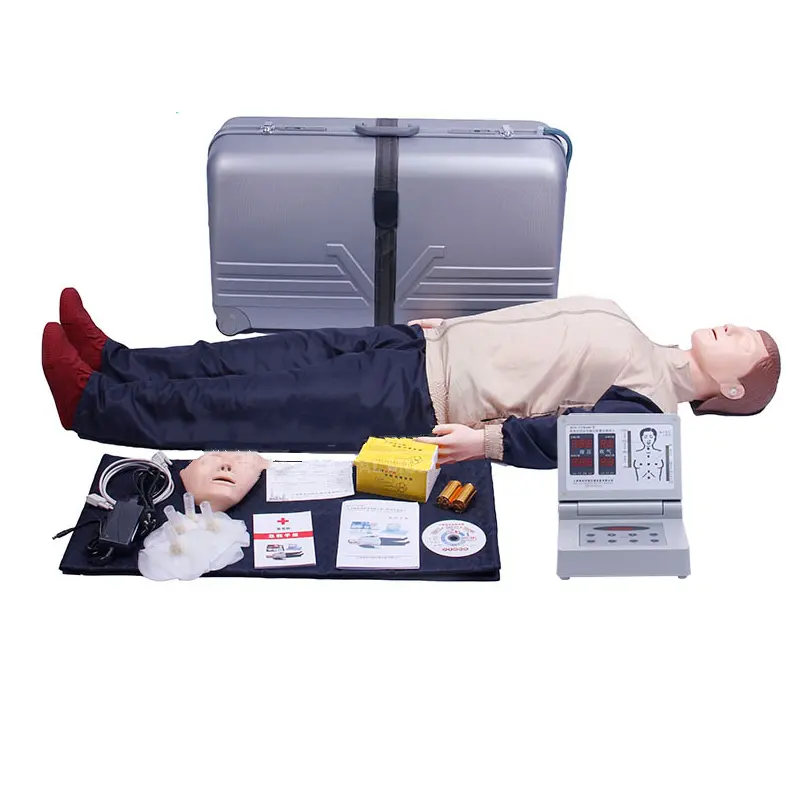 جودة عالية ممرضة المستشفى استخدام cpr القزم التدريب مع وحدة تحكم cpr الدميةالتدريب الإسعافات الأولية نموذج كامل الجسم CPR القزم