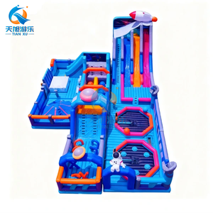 Nuevo Diseño de Casa Inflable con Tobogán y Temática de Legoing, Diversión y Entretenimiento, Laberinto Gigante al Aire Libre, Parque de Atracciones Comercial de PVC - Product Image 1