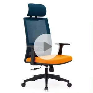 Современное эргономичное офисное кресло с сетчатой поясницей, китайский производитель, кожаная Поворотная офисная мебель