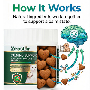 อาหารเสริมแบบเคี้ยวสำหรับสัตว์เลี้ยง OEM/ODM ช่วยให้สุนัขและแมวสงบและผ่อนคลาย - Product Image 5