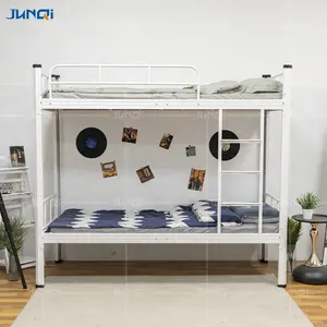 China Manufacturer Wholesale Hight Quality Strong Heavy Duty School Bedroom Furniture Steel Dormitort Bed Metal Iron Bunker Bed