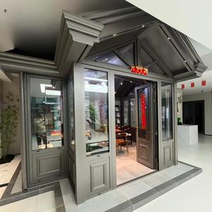 חדר שמש נייד נפתח של YATTON, עיצוב אלומיניום מודרני, גג הזזה מזכוכית מחוסמת ועמידה בפני פגיעות, לבתי זכוכית של בתי מלון - Product Image 1