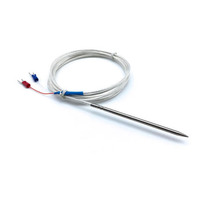 1 pièce Sonde thermique à pointe aiguille NTC10K/PT100/PT1000, résistance thermique insérée 4x100mm, en acier inoxydable SUS304 de qualité alimentaire, classe industrielle