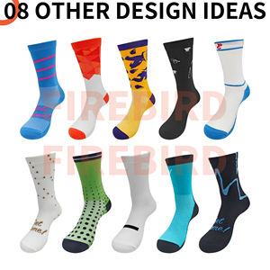 Calcetines Deportivos Profesionales para Hombre, de Nailon, Tejido de Punto, Altura Media, Transpirables, con Logotipo Personalizado, para Ciclismo, a la Moda - Product Image 3