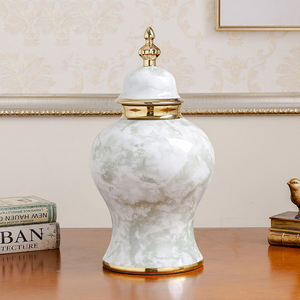 Modern High Gloss Large White Silver Gold Temple Storage Bottles Vase ,ceramic Porcelain <b>Ginger</b> <b>Jars</b> Home Decor - Product Image 6