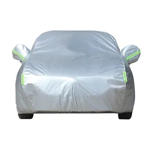 PEVA aluminum snow cover Polyester Car Body Cover Waterproof Full Large Sewing Car Cover Protect rain