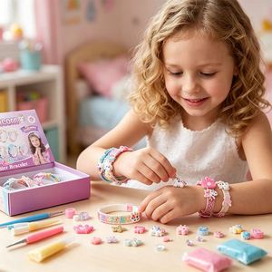 Kit de Decoración para el Cabello DIY, Diademas, Pinzas, Lazos, Cintas, Gemas, Mariposas, Juguete Educativo Creativo para Niñas - Product Image 2