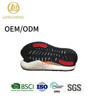 Semelles de chaussures de course légères de haute qualité Longheng, semelles personnalisées antidérapantes et résistantes à l'eau en MD+TPR+TPU
