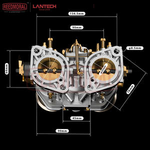 <span class=keywords><strong>Carburateur</strong></span> H250H à 2 barils Carb 40IDF <span class=keywords><strong>pour</strong></span> <span class=keywords><strong>Weber</strong></span> 40 IDF 40mm <span class=keywords><strong>pour</strong></span> moteur V-W / VolksWage-n Beetle Bug Fia-t Porsch-e avec klaxon à air - Product Image 6