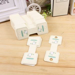 Etiquetas colgantes de papel con dibujos animados para accesorios de joyería, 200 unidades por docena, impresión personalizada en blanco con diseño de vaca linda - Product Image 2