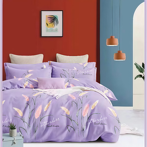 Premium Cotton Brushed Four Piece Bedding Set Stripe <b>Pattern</b> Heat Retention <b>Fitted</b> <b>Sheet</b> Duvet Cover Pillowcases - Product Image 4