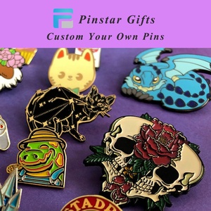 Venta al por mayor insignia de estampado lindo Pin de solapa personalizado duro suave esmalte Pins Maker Queer AF mate negro Metal esmalte Pin orgullo para bolsa - Product Image 3