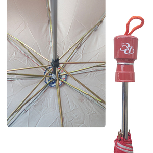 Paraguas Plegable Rojo de 2 Pliegues, Resistente al Viento, Compacto, Protección contra la Lluvia, Accesorio de Viaje Ligero para Hombres y Mujeres - Product Image 4