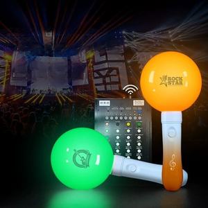 Bastão de Luz LED Redondo K-Pop para Eventos de Festa, Controle Remoto DMX, Bastão Brilhante para Concertos - Product Image 1