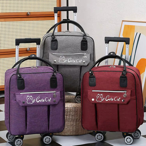 Nueva Bolsa de Viaje Clásica Resistente con Ruedas, Ruedas Giratorias Desmontables, Cierre de Cremallera, Gran Capacidad, Impermeable, Plegable, de Oxford - Product Image 1