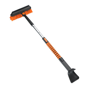 Snow Brush With Telescopic Handle Aluminum Alloy Ice <b>Scraper</b> For Car Window <b>Cleaning</b> And Snow Removal Tool - Product Image 3