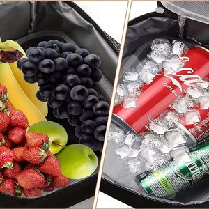 Portable Large Capacity <b>Insulated</b> <b>Lunch</b> <b>Box</b>, Reusable <b>Lunch</b> Bag for Men Women, Waterproof Oxford Cloth <b>Insulated</b> Cooler Bag - Product Image 3