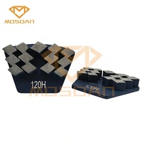 Outil de dépose d'ailes de meulage diamantées Wulf Claw compatible Redi Lock pour le polissage à sec et le ponçage de revêtements de sol en pierre