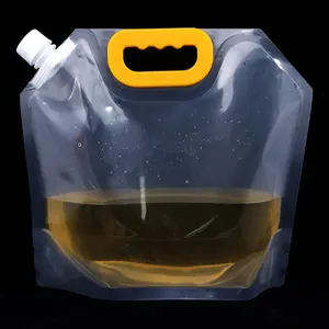 Grosir Pabrik Cina tas air cairan luar ruangan 1L, 1,5 l, 2,5 l, 5l, 10l dengan nozel tas minyak dan tas minuman