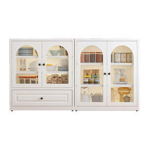 Modernes Minimalistisches Stahl-<span class=keywords><strong>Sideboard</strong></span> Freistehender oder Wandmontierter Aufbewahrungsschrank für Wohnzimmer und Küche - Product Image 5