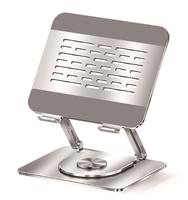 Support pliable en aluminium et acier au carbone avec option de refroidissement pour support d'ordinateur portable de 10 à 17 pouces