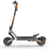 48V 1600W Çift Motorlu Yetişkin Elektrikli Scooter 50km/s Maksimum Hız 55km Menzil 800W*2 10" Lastikler Çift Disk Frenli Katlanabilir E-Scooter