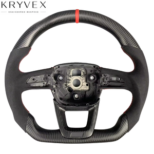 Volante Deportivo de Fibra de Carbono Personalizado Kryvex para <span class=keywords><strong>Audi</strong></span> S3, S3 <span class=keywords><strong>Q3</strong></span>, RSQ3, RSQ8, S5, RS5 <span class=keywords><strong>Sportback</strong></span> 2016-2024, Interior Elegante - Product Image 5