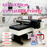 Impresora UV de Cama Plana NY-F6090B 600x900mm Sin 3 Cabezales de Impresión, Compatible con Epson I1600, para Impresión en Acrílico, Metal, PVC, Madera y Señalización