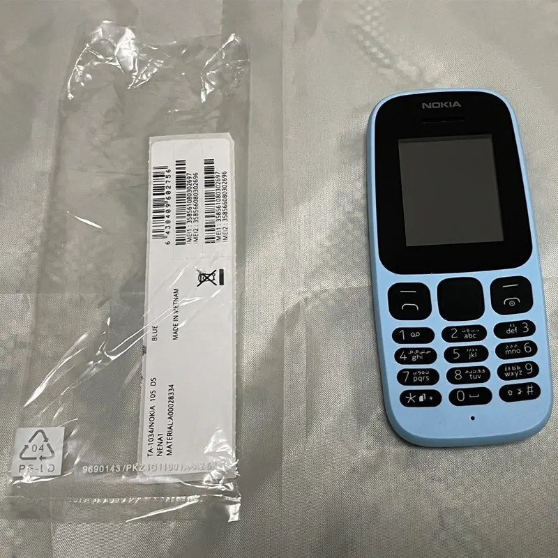ORIGINAL OEM feature phone low price very slim feature phone with big battery 2g network For Nokia 105