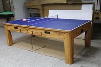 Table de réunion et de jeu avec billard et tennis de table