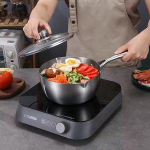 Çok fonksiyonlu paslanmaz çelik pişirme Pot vapur mutfak tavalar çelik tencere pişirme için sos tavalar bebek süt tencere - Product Image 4