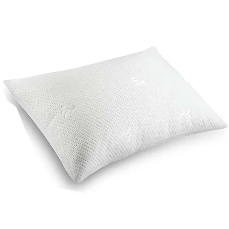 Bambou respirant avec tissu pour chambre à coucher, oreillers de lit, éponge à ressort lent, taille queen, vente en gros,