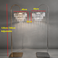 Lumière de mariage en acrylique cristal effet glace pour décoration de mariage, éclairage de chemin lumineux, lustre pour scène de mariage et accessoires d'allée