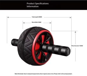 Nouveau rouleau abdominal silencieux et durable avec revêtement en acier plastifié ABS pour l'entraînement complet des muscles du tronc - Product Image 5