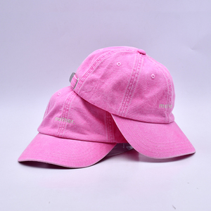 Gorras Personalizadas al por Mayor, Gorras Lisas de Color Rosa para Papá, Gorras Personalizadas con Logotipo Bordado - Product Image 6