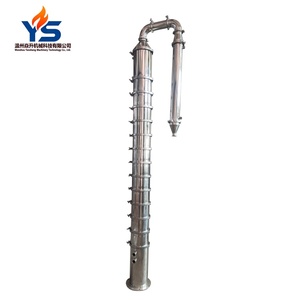 Colonne de distillation modulaire en acier inoxydable, colonne de rectification d'alcool avec tuyau de refroidissement pour alambic domestique et commercial - Product Image 2