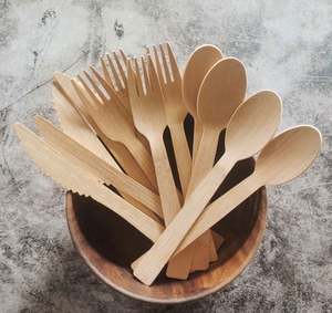 Nouveauté 2024 : Assiettes et pailles à boire modernes en bambou Moso certifié, longueur personnalisable, pour sel et poivre, avec logo personnalisé, jetables - Product Image 5