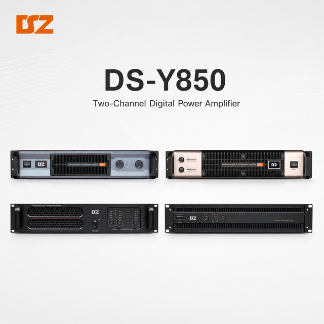 2 Channel 2U Rack Power Amplifier High Fidelity Class-D Amplifier for Stage Sound System