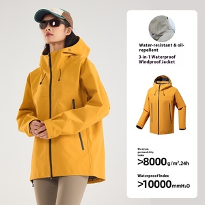 <span class=keywords><strong>Chaqueta</strong></span> de carcasa dura profesional para exteriores para todo tipo de clima, chaquetas impermeables ligeras para montañismo para hombres y mujeres - Product Image 3