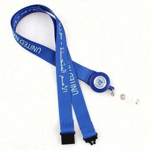 Wholesale Silk Screen Printing Cheap Custom Lanyard With Badge Reel - Product Image 5