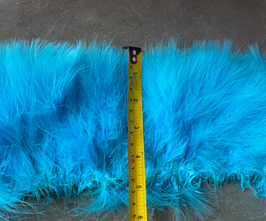 Adornos de costura para disfraces artesanales, pluma de marabú verde de pavo, pluma de sangre teñida de pavo, adorno de pluma de marabú - Product Image 4