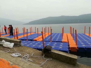 मॉड्यूलर जेट फ्लोटिंग डॉक प्लेटफॉर्म hdpe फ्लोटिंग पोनटून क्यूब - Product Image 5