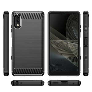 Coque de téléphone portable en fibre de carbone antichoc TPU Business coque arrière pour Sony <span class=keywords><strong>Xperia</strong></span> Ace L1 XA1 XZ1 5 8 10 <span class=keywords><strong>Pro</strong></span> - Product Image 5