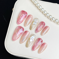 Faux ongles press-on faits main, style professionnel, naturels et luxueux, pour usage quotidien, fournisseur