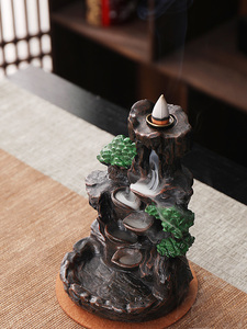 Porta <span class=keywords><strong>Incenso</strong></span> <span class=keywords><strong>a</strong></span> <span class=keywords><strong>Cascata</strong></span> Natalizio, Fontana di <span class=keywords><strong>Incenso</strong></span> in Ceramica, Bruciatore per Casa, Zen, Yoga, Spa, Regalo per Donne, Coni d'<span class=keywords><strong>Incenso</strong></span> - Product Image 2
