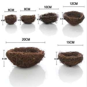 Verschillende Maten Natuurlijk Gras Wijnstok Rotan Buitenvogel Levert Comfortabele Kanariepapegaaiennesten Voor Het Uitkomen Van Vinken - Product Image 3